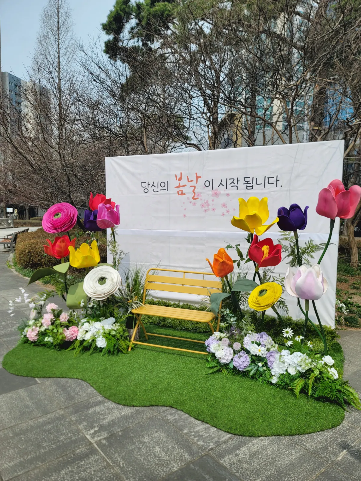 다다화 — 야외 MVP 세미나 튤립 포토존